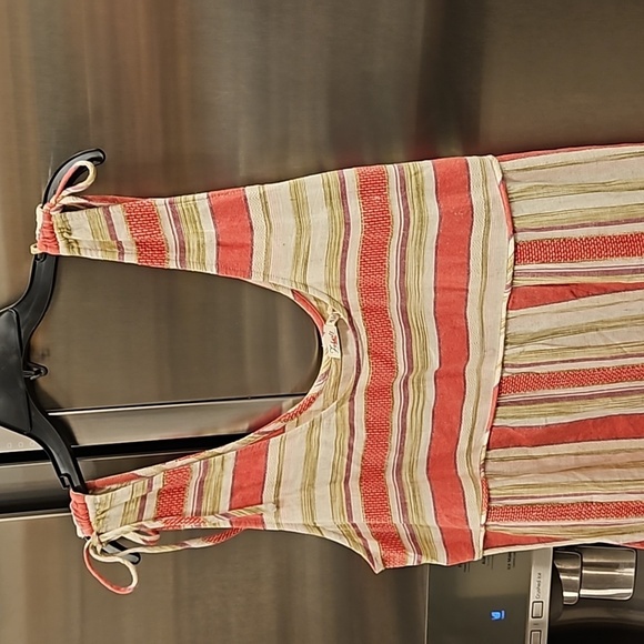 💕FAHERTY💕 Lanai Dress ~ 100% Organic Cotton Sol Stripe XL NWT - Picture 11 of 16